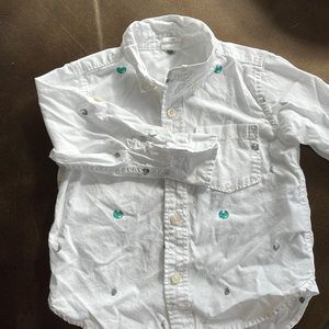 Cute planet Baby Gap button up 2T